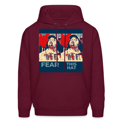 FEAR Unisex Hoodie - burgundy